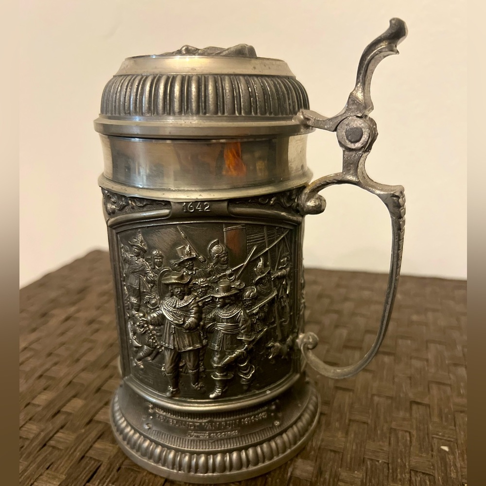 Rembrandt 1606-1669 WMF Zinn Pewter Stein Germany High Relief & Detailed